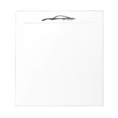 G37 Coupé-Notizblöcke mit schwarzer Silhouette Notizblock (Vorderseite)