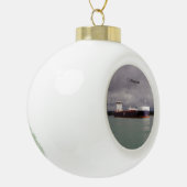 G3 Marquais-Ball oder Schneeflocke Keramik Kugel-Ornament (Links)