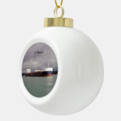 G3 Marquais-Ball oder Schneeflocke Keramik Kugel-Ornament (Rechts)