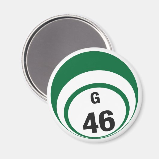 G46-Bingo-Ball-Kühlschrankmagnet Magnet (Vorderseite/Rückseite)