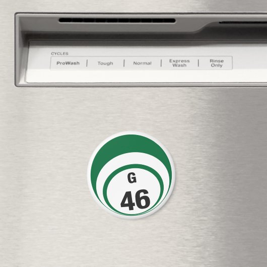 G46-Bingo-Ball-Kühlschrankmagnet Magnet (In Situ (Geschirrspüler))