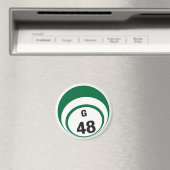 G48-Bingo-Ball-Kühlschrankmagnet Magnet (In Situ (Geschirrspüler))