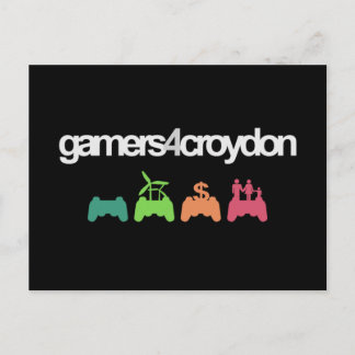 G4C Logo-Postkarte, schwarz Postkarte