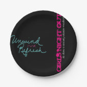 G4E Mädchen-Nachtheraus Teller (Vorderseite)