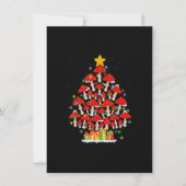 G4Yw Mushroom Weihnachtsbaum Pajama Merry Xmas Pla Einladung (Vorderseite)