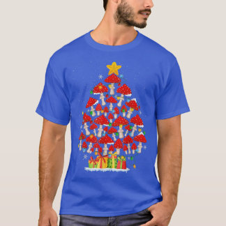 G4Yw Mushroom Weihnachtsbaum Pajama Merry Xmas Pla T-Shirt