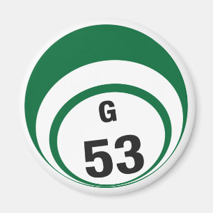 G53-Bingo-Ball-Kühlschrankmagnet Magnet