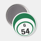 G54-Bingo-Ball-Kühlschrankmagnet Magnet (Vorderseite/Rückseite)