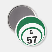 G57-Bingo-Ball-Kühlschrankmagnet Magnet (Vorderseite/Rückseite)