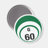 G60-Bingo-Ball-Kühlschrankmagnet Magnet (Vorderseite/Rückseite)