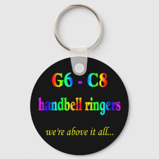 G6-C8-Handbell-Ringer Schlüsselanhänger