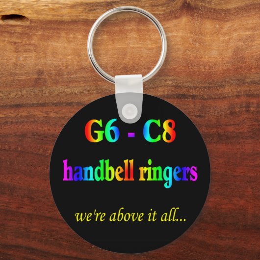 G6-C8-Handbell-Ringer Schlüsselanhänger (Vorderseite)