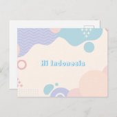 G6 Postkarten Hi Indonesien (Vorne/Hinten)