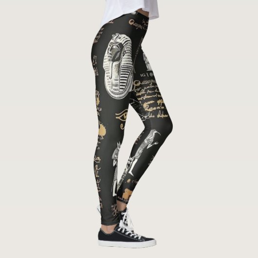G90GRAFISCHES MÄDCHEN-Hieroglyphisches Schreiben Leggings (Rechts)