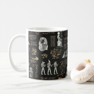 G90Pharao mit dem Hammer Hieroglyphen Kaffeetasse