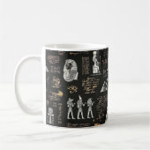 G90Pharao mit dem Hammer Hieroglyphen Kaffeetasse (Links)