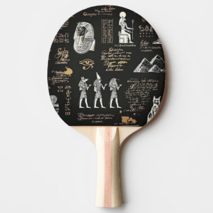 G90Pharao mit dem Hammer Hieroglyphen Tischtennis Schläger
