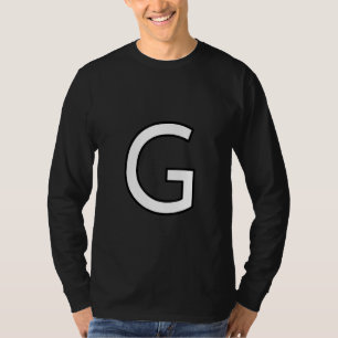 G Alphabet Letter Hauptstadt Großbuchstaben Wortnu T-Shirt