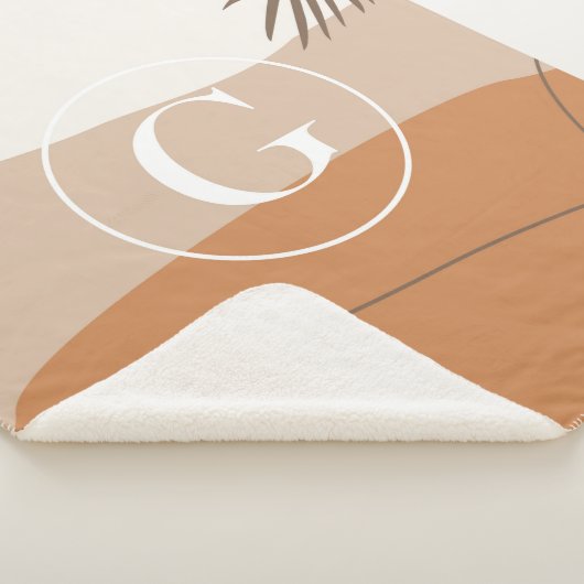 G - Anfangsbuchstabe G Abstract Design Sherpadecke (3/4)