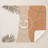 G - Anfangsbuchstabe G Abstract Design Sherpadecke (Vorderseite (Horizontal))