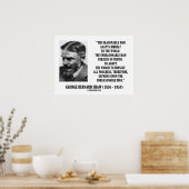 G. B. Shaw-Fortschritt hängt von einem unvernünfti Poster (Küche)