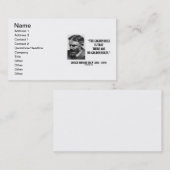 G. B. Shaw Golden Rule No Golden Rules Zitat Visitenkarte (Vorne/Hinten)