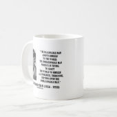 G.B. Shaw Progress hängt nach unvernünftigem Mann Kaffeetasse (Vorderseite Links)