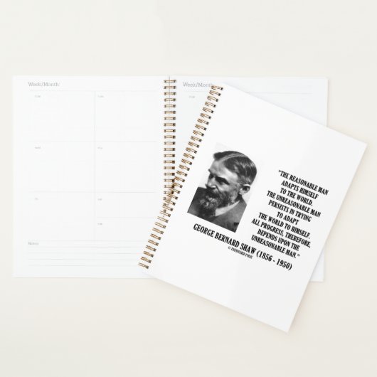 G. B. Shaw Progress hängt von einem unvernünftigen Planer (Anzeige)