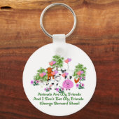G. B. Shaw Vegetarian Zitat Schlüsselanhänger (Vorderseite)