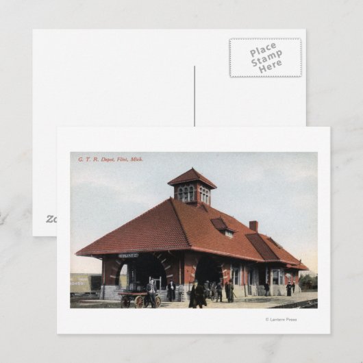 G Bahndepot Postkarte (Vorne/Hinten)