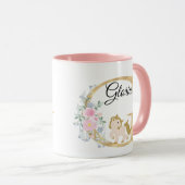G-Buchstaben personalisierte Bezeichnung Monogramm Tasse (VorderseiteRechts)