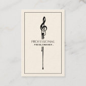 G-Clef-Bohrer Visitenkarte (Vorderseite)