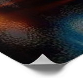 G Clef mit Wings Poster (Ecke)