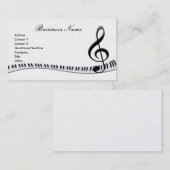G-Clef & Musiknotens Visitenkarten Visitenkarte (Vorne/Hinten)