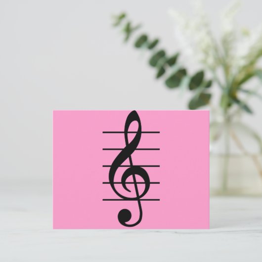 G clef postkarte (Stehend Vorderseite)