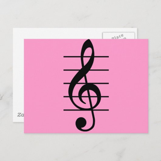 G clef postkarte (Vorne/Hinten)