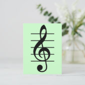 G clef postkarte (Stehend Vorderseite)