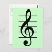 G clef postkarte (Vorne/Hinten)