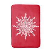 G-Clef Snowflake Badematte (Vorderseite Vertikal)