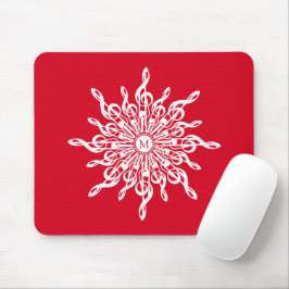 G-Clef Snowflake Mousepad