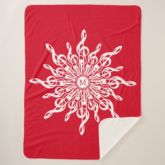 G-Clef Snowflake Sherpadecke (Vorderseite)