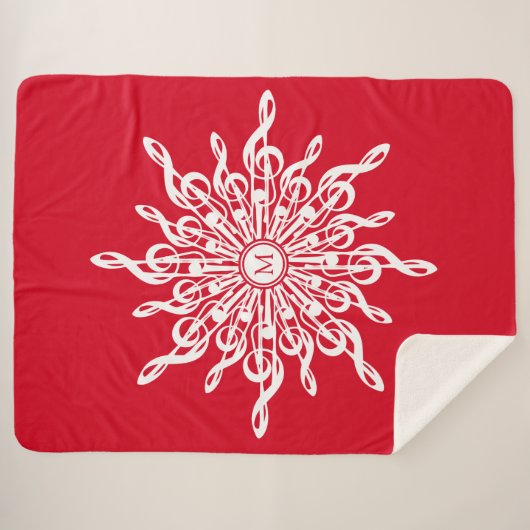 G-Clef Snowflake Sherpadecke (Vorderseite (Horizontal))