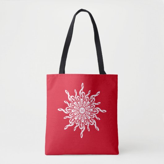 G-Clef Snowflake Tasche (Vorderseite)