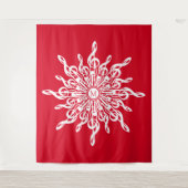 G-Clef Snowflake Wandteppich (Vorderseite)