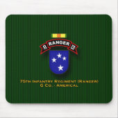 G Co, 75. Infanterie - Förster - 23d Div. - Mousepad (Vorne)