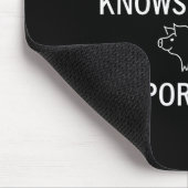 G, Corny Joke, Funny, Sarcastic, Family Mousepad (Ecke)