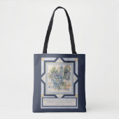 G create Office blue Blume Tasche (Vorderseite)
