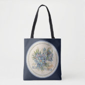 G create Office blue Blume Tasche (Vorderseite)