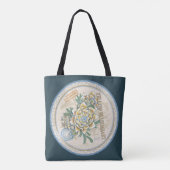 G create Office blue Blume Tasche (Rückseite)