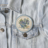 G Creation Büro blaue Blume Button (Beispiel)